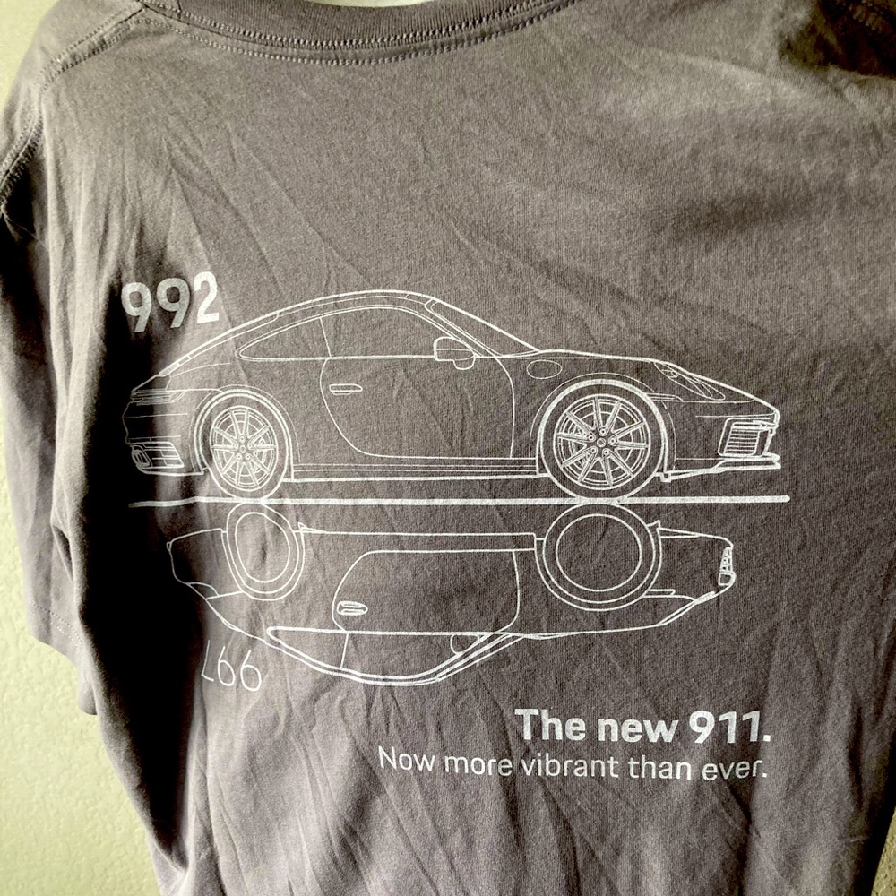 Porsche brand T-shirt “922” gray large